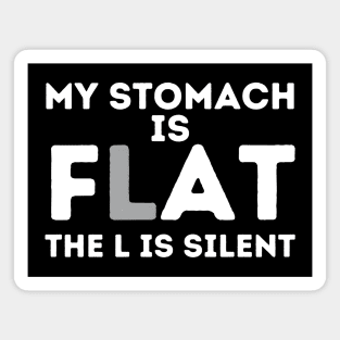My Stomach is Flat The L is Silent Magnet